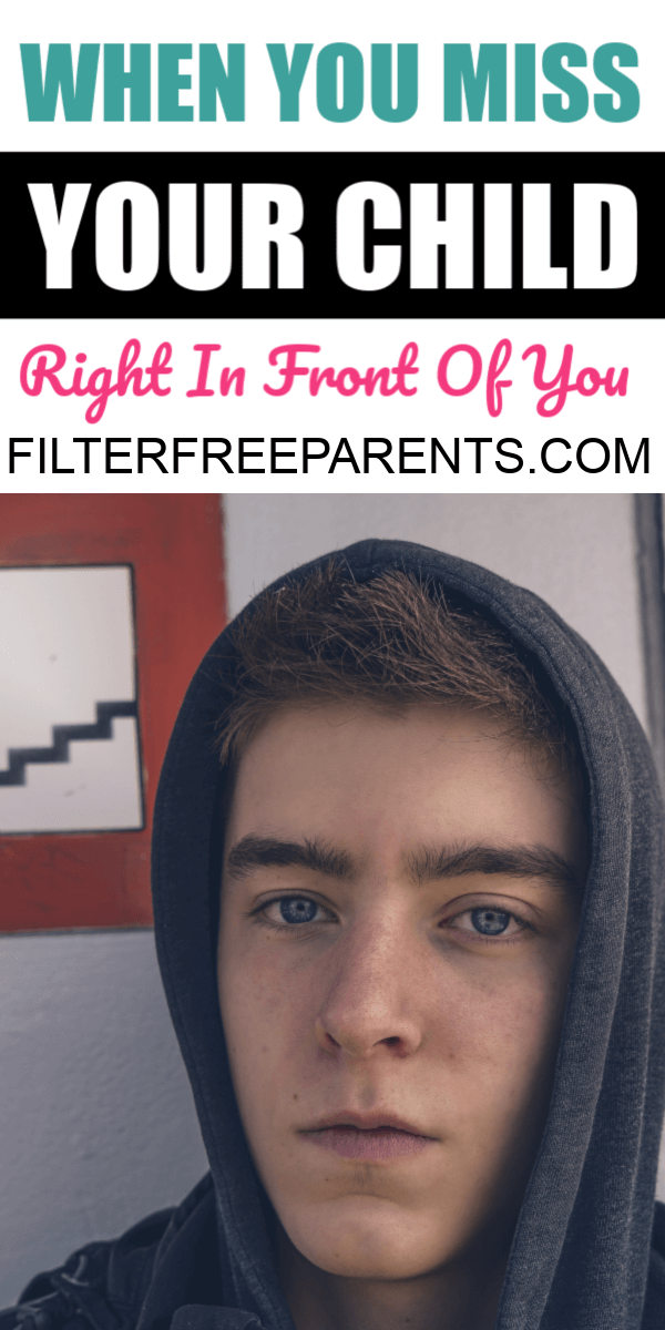 When you're raising teenagers, you miss your kid. Even when he is right in front of you. #raisingteens #teenagers #filterfreeparents