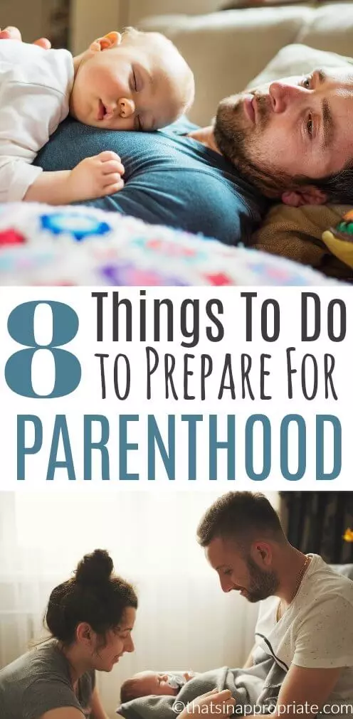 How do you prepare for parenthood as a new mom or new dad? Here are 8 hilariously honest and true steps you can take to get ready for a new baby. #parenting #baby #parenthood #motherhood #momlife #humor #funny