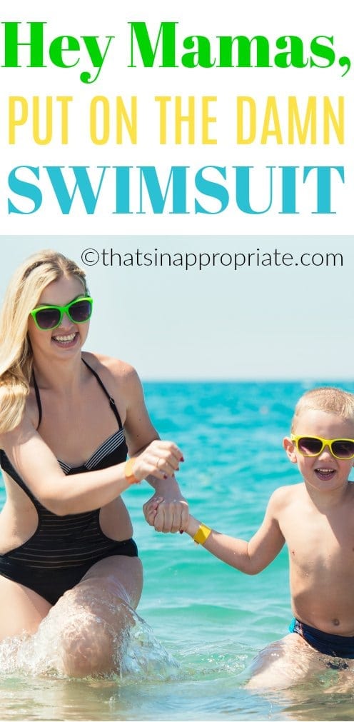 MAMAS put on the swimsuit, and enjoy! #swimsuit #mamas #fun #pool #momlife