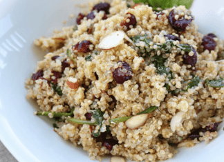 Cranberry Quinoa Bowl with Lemon Vinaigrette