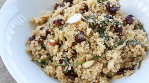 Cranberry Quinoa Bowl with Lemon Vinaigrette