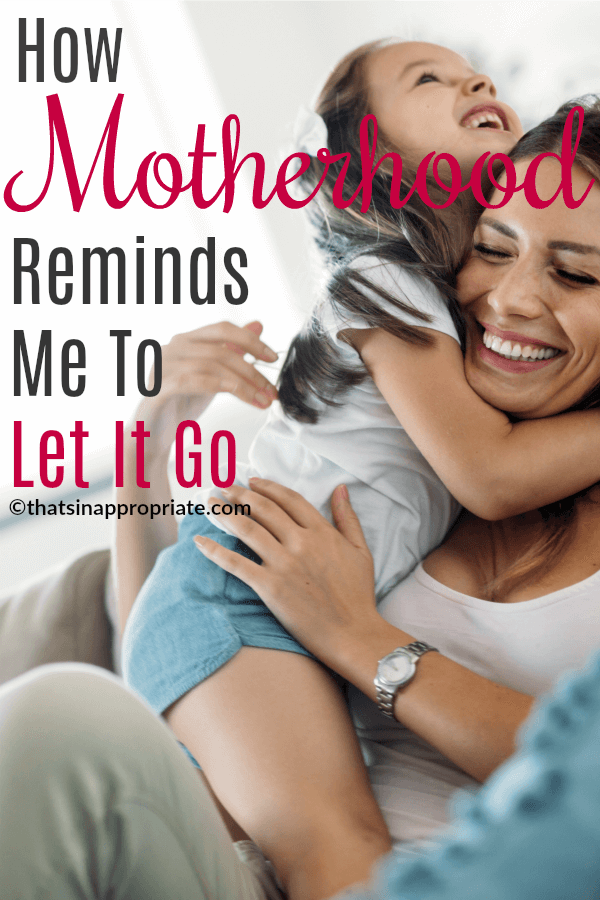 While letting go sometimes takes my breath away, I realize that it’s the only way I can function. I have found, to my utter surprise, that when I truly let go, despite how uncomfortable it may make me feel (and it makes me feel very uncomfortable), the world does not stop turning. #motherhood #momlife #parenting #letitgo #parenthood