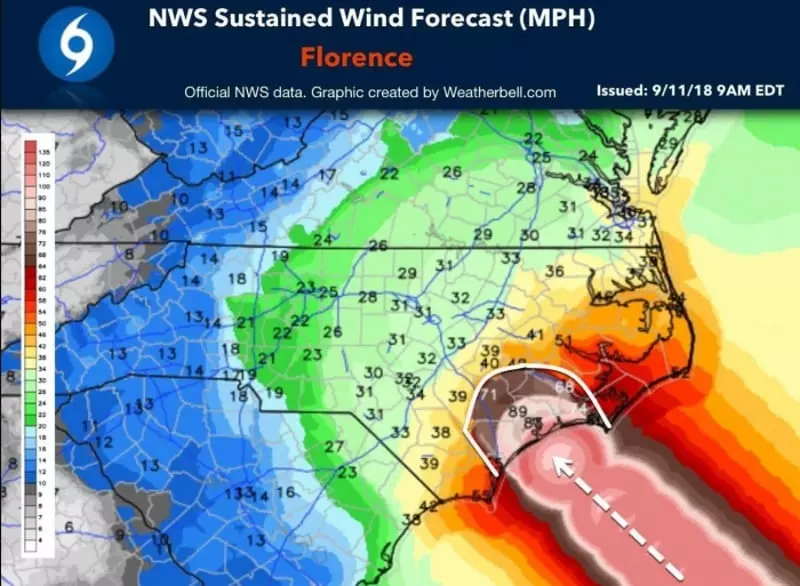 NWS Strikes Comedy Gold When Their Hurricane Tracker Resembles A Penis Invasion