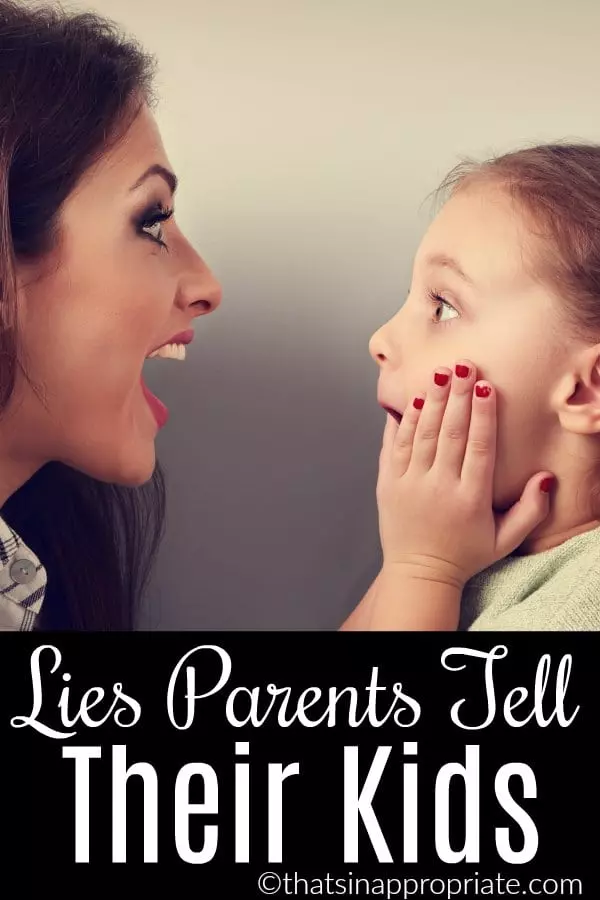 Little white lies are just part of the parenting process. If you feel bad for lying to your kids sometimes, you're not alone. Here are 16 lies all parents tell their kids #parenting #motherhood #momlife #humor #lies #lying #kids #parenthood