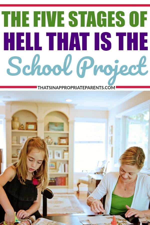 School projects are a LOT of work for both the kids and the moms. Sometimes no matter how much we try not to get involved in the science fair project or idea, we can't help it. #momlife #schoolproject #sciencefair #projects #motherhood #humor