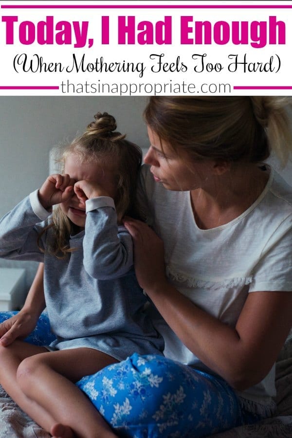 The challenges of motherhood often feel overwhelming. This honest and real look at parenting on a bad day will make you realize why it's still all worth it. #momlife #parenting #motherhood #momstruggles