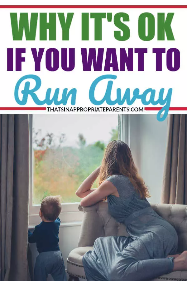 Motherhood is hard. There is no reason to pretend that it isn't. Here's why it's OK if you want to run away (and why you should!) #filterfreeparents #momlife #parenting #motherhood