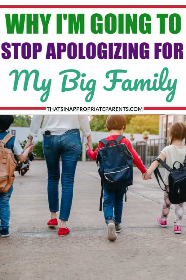 I’ve been feeling bad about the fact that my big family takes up a large space.  Well, guess what? I’m not doing that anymore. #bigfamily #parenting #momlife #kids #children