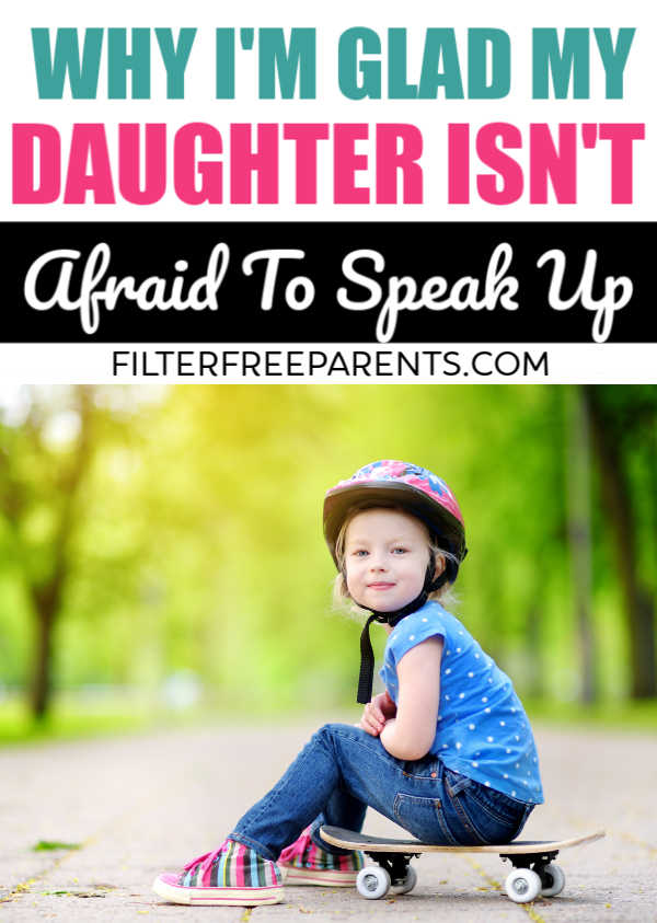 It's important to raise strong willed daughters that aren't afraid to speak up and stand their ground. Raising feminist daughters is a gift. #feminism #daughers #motherhood #momlife #filterfreeparents