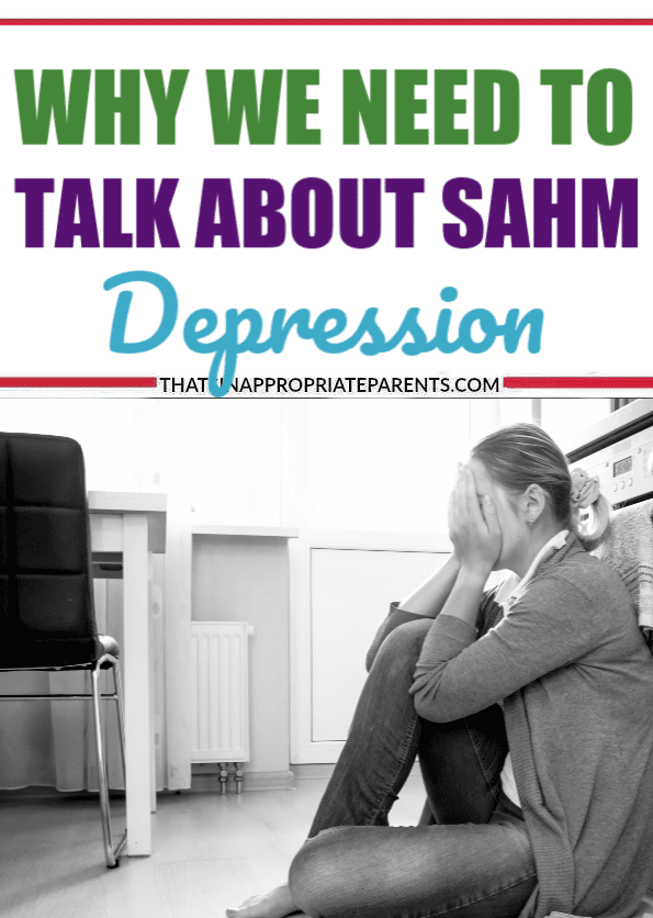 Stay at home mom depression.  The elephant in the room nobody talks about. I mean, how DARE you complain after being gifted this opportunity to stay at home and raise YOUR own kids? But, it's not that simple. #momlife #parenting #motherhood #depression #SAHM #stayathomemoms