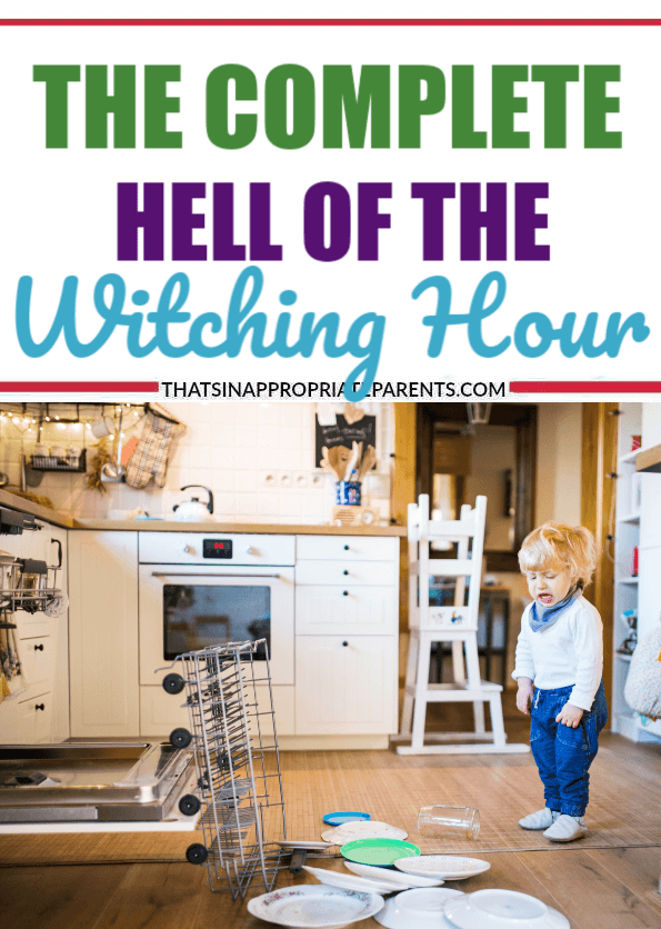 The witching hour—every home with babies and children has it. It’s that time of the day where babies cry endlessly and big kids whine and fight nonstop. #witchinghour #momlife #parenting #toddlers #kids #motherhood