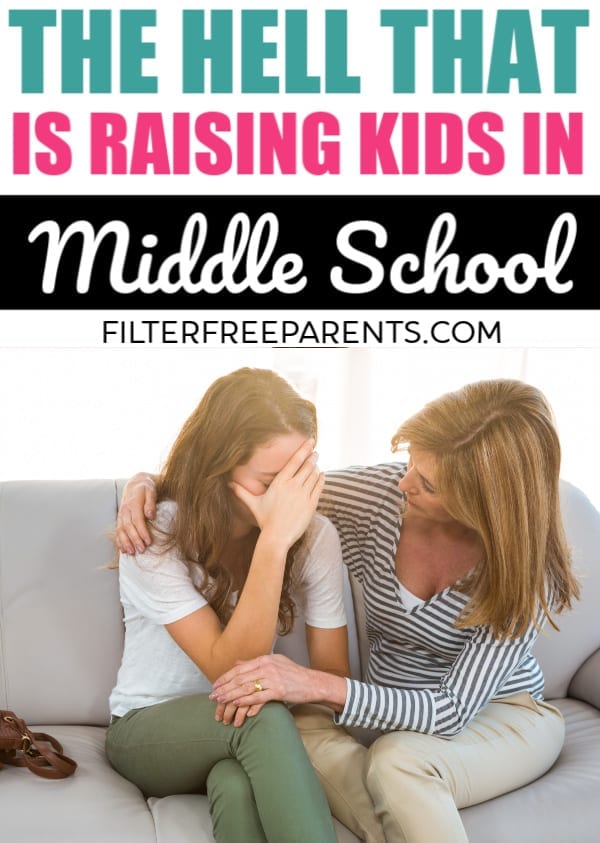 Parenting tweens and teens in middle school or junior high is no joke. Sometimes it can feel like hell. But here's how you survive the junior high years with your kids. #teens #tweens #parenting #middleschool