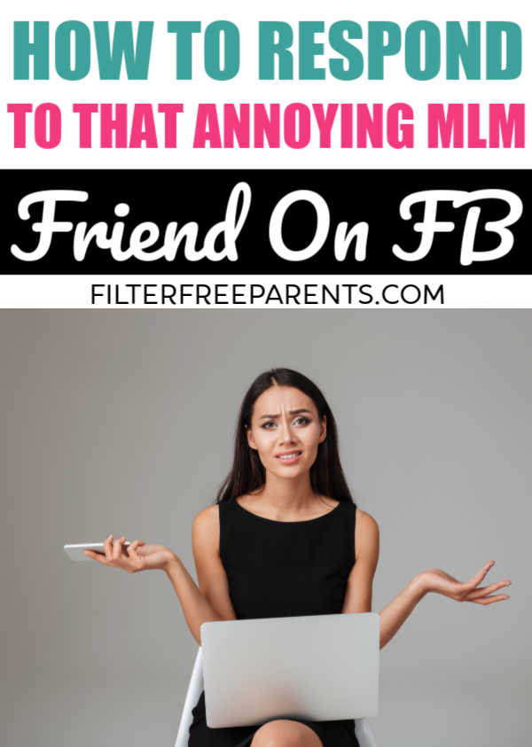 Do all those MLM private messages have you feeling shabby? Here's the perfect response to all your boss babe friends. #mlm #funny #filterfreeparents