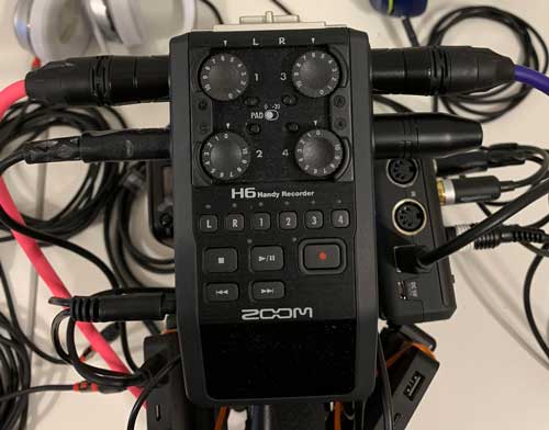 Podcast Setup Digital Recorder