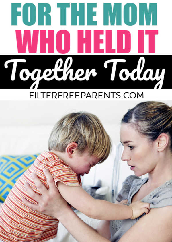 For the mom that kept her patience and held it together during a toddler tantrum or a screaming baby - we're here to tell you good job. You deserve an award. #motherhood #filterfreeparents #Momlife #humor