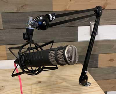 Podcast Setup Microphone