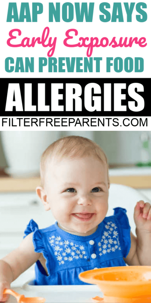 A new study by the american academy of pediatrics states that exposure to allergenic foods before the age of four months old can help prevent food allergies #foodallergies