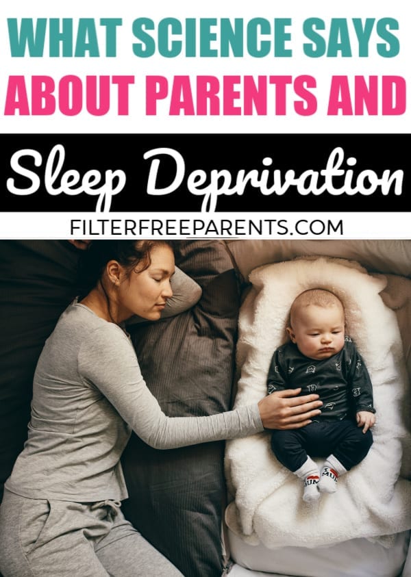 Sleep deprivation in parents is a big deal. A new study reveals that a parent's sleep is disrupted way past the baby years. Sleep deprivation lasts until the child is at least six years old. #sleep #baby #filterfreeparents