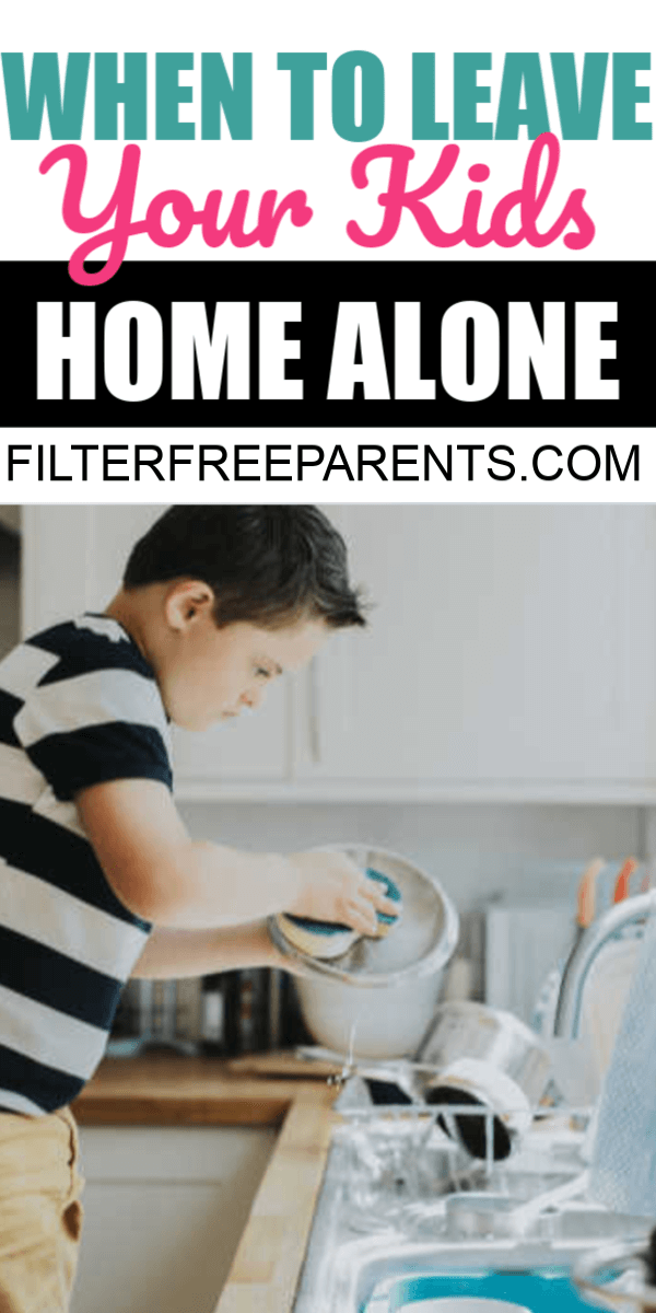 It's always tricky to know when to leave your kids home alone. What age is appropriate? How do you know if your kids are ready? Here are some things to consider when deciding when it's safe and legal to leave kids home alone. #filterfreeparents #homealone #parenting