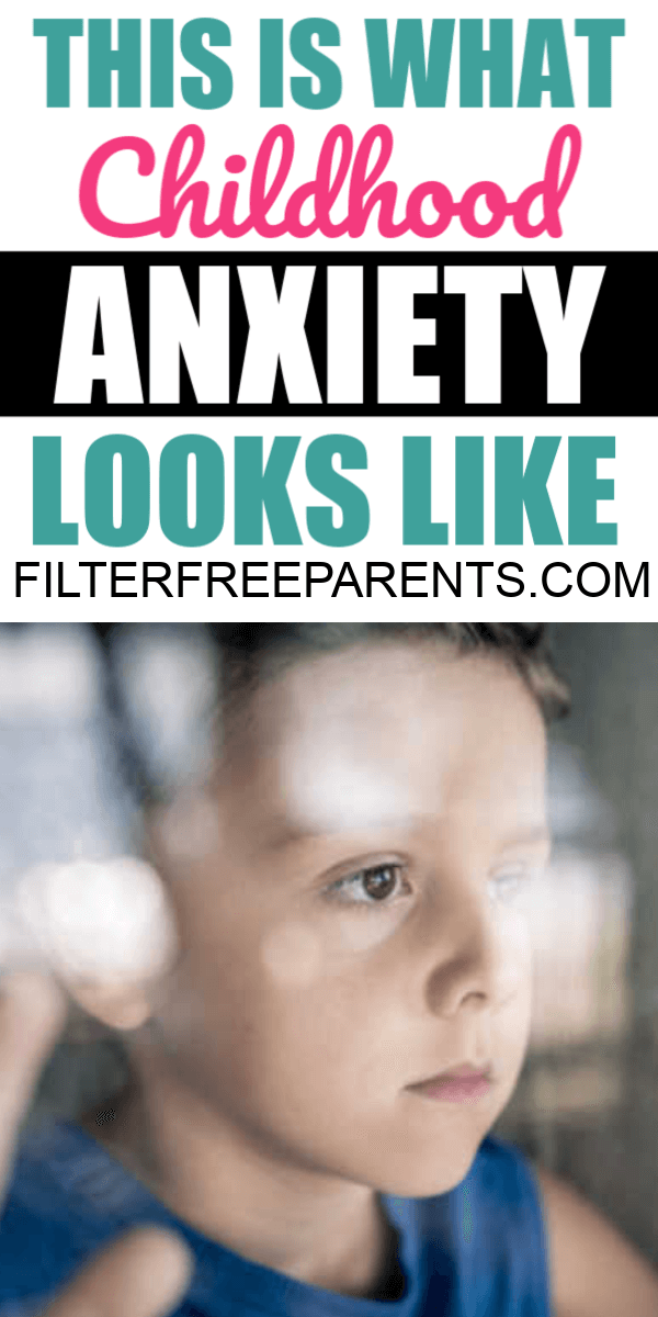 Childhood anxiety is real. Here are some tips to managing anxiety in kids and what works in the moment. #anxiouskids #anxiety #filterfreeparents