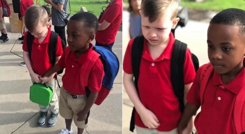 Photo Of 8-Year-Old Holding Hand Of Classmate With Autism Goes Viral ...