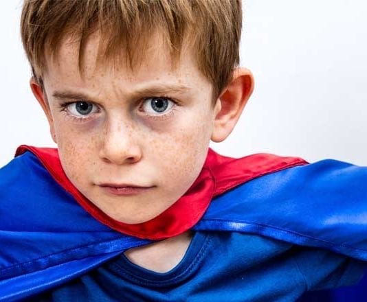 A defiant 4 year old is constantly testing boundaries and your sanity. You can only hope that someday they will use their superpowers for good, not evil.