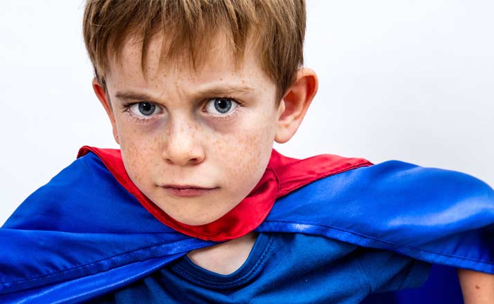 A defiant 4 year old is constantly testing boundaries and your sanity. You can only hope that someday they will use their superpowers for good, not evil.