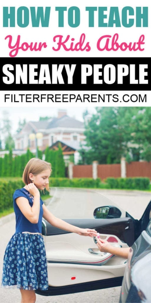 Firstly, we need to talk to our kids about sneaky people. What they may look like, act like, do, or say. Our kids may come across them in-person and on-line. It is crucial that we teach our kids what signs and behaviors to watch out for and how to identify and respond to threatening situations. Instead of "don't talk to strangers" parents need to focus on teaching our kids to watch out for signs of adults behaving inappropriately.