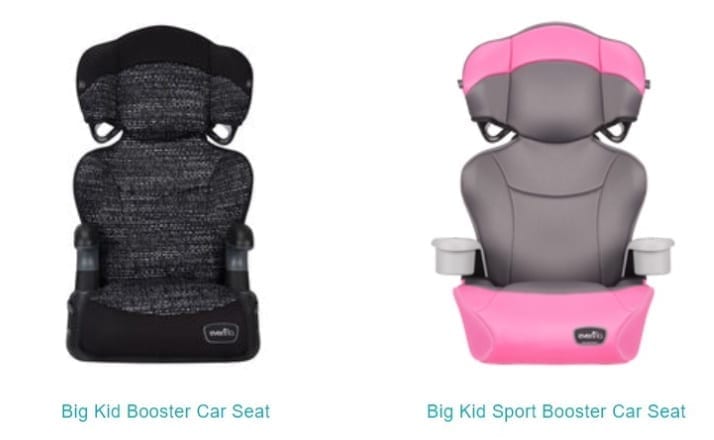 Evenflo big kid booster hotsell seat recall