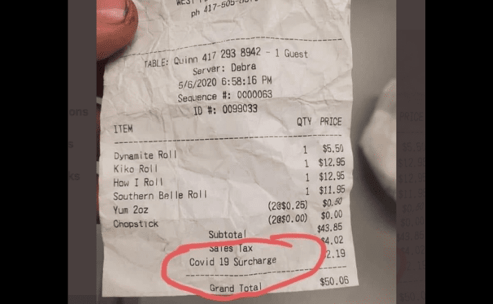 People are Outraged that Restaurants Are Charging a Covid Surcharge, But Should They be?