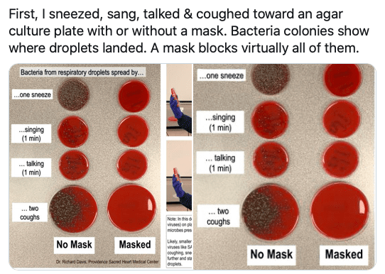 Scientist's Results of Experiment Proves How Wearing a Face Mask Can Make A Dramatic Difference
