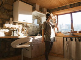 drinking water in the morning