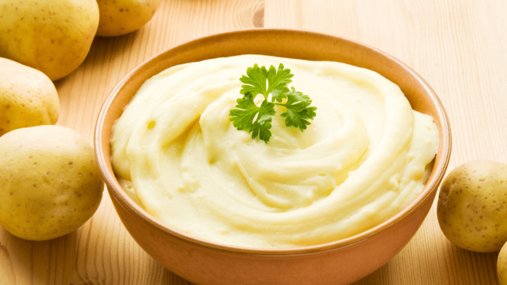 Sour Cream Infused Smashed Potatoes