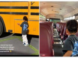 stormi jenner with school bus