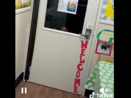 daycare alone toddler peeking through window