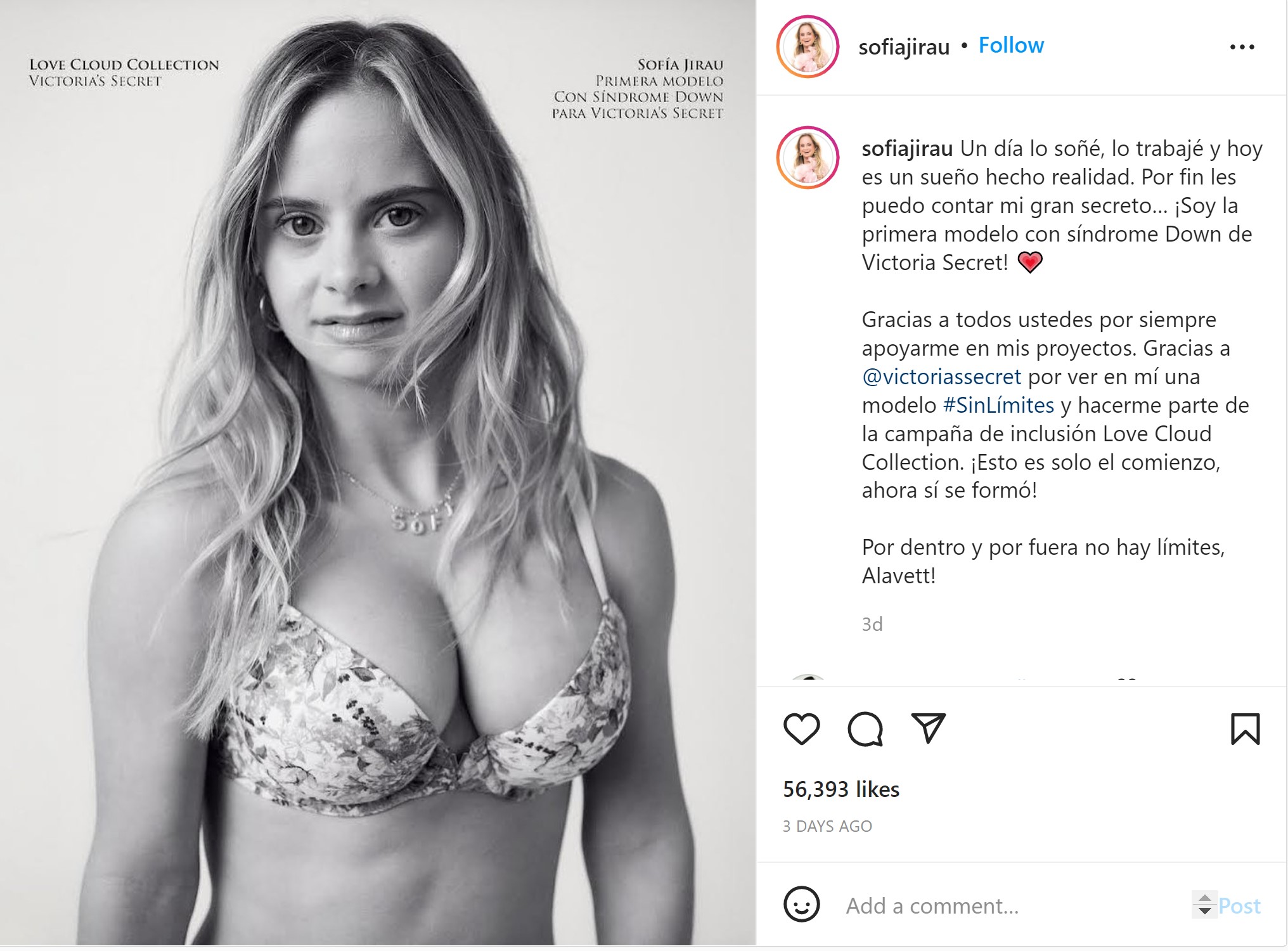 Inclusion': Model with Down syndrome, pregnant woman, firefighter among  those featured in Victoria's Secret new campaign