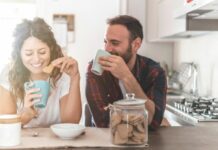 couple laughing together is one of the pieces of relationship advice for couples