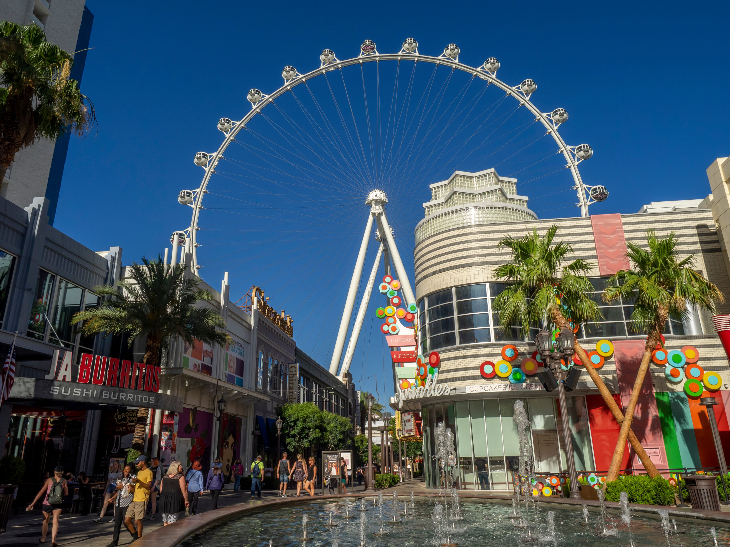 Las Vegas, Nevada / USA - June 7, 2018: View of the the LINQ Hig