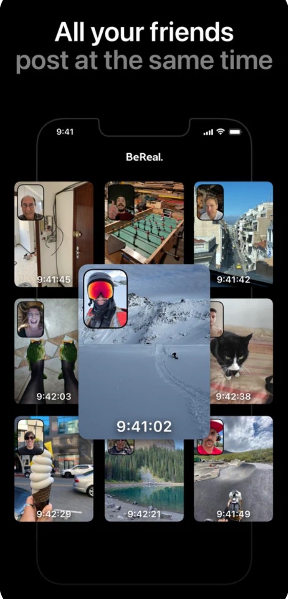 screenshot of BeReal App