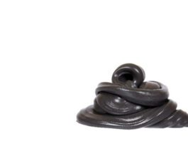 Black slime for kids, transparent funny toy.
