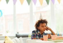 birthday boy is sad because friends didn't RSVP to birthday party invitation
