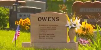 screenshot of headstone that says owens on it