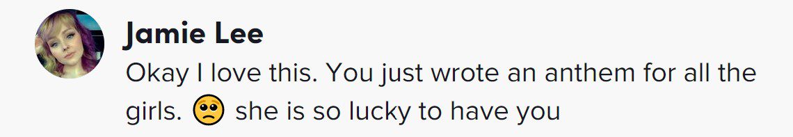 screenshot TikTok comment @jaxwritessongs