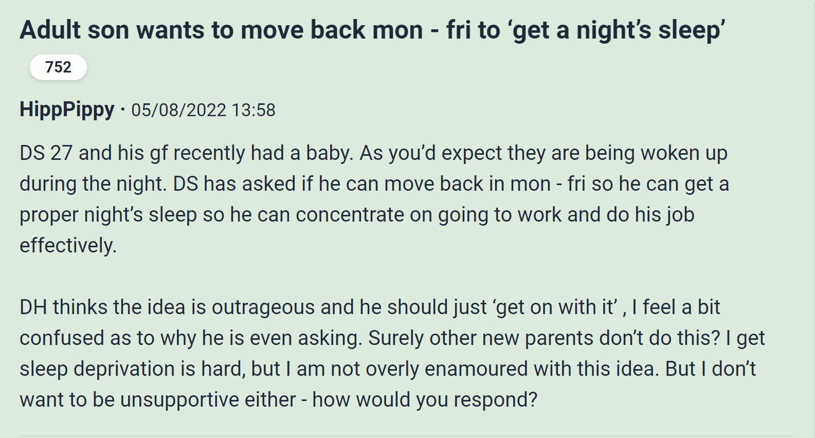 mumsnet post