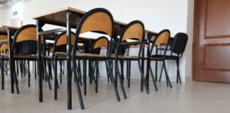 teacher-shortage picture of empty classroom