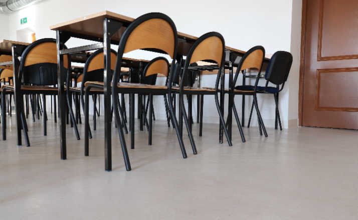 teacher-shortage picture of empty classroom